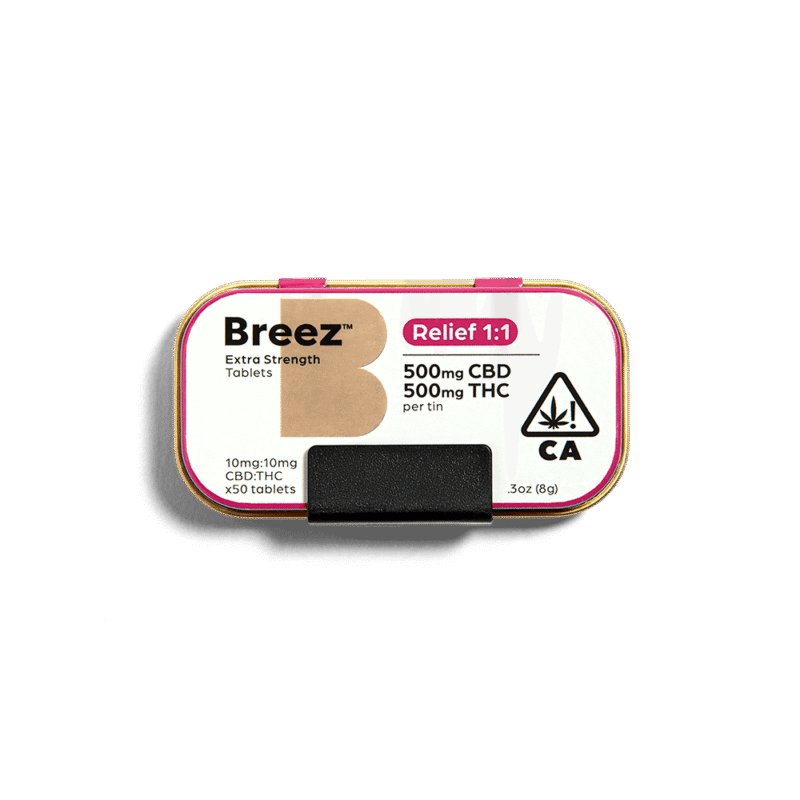 Extra Strength Relief 1:1 Tablets [50pk] (500mg CBD/500mg THC)